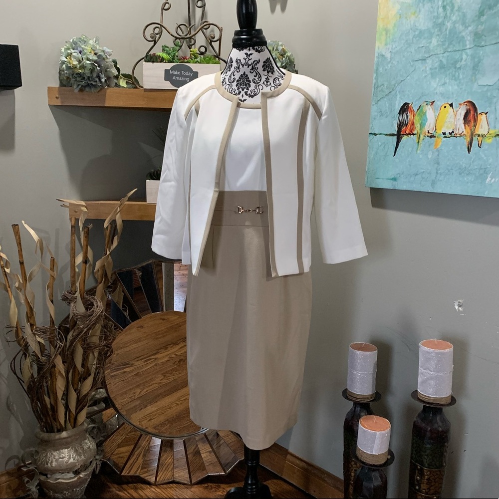 Studio One 2 Piece Jacket Dress Set women’s 14
